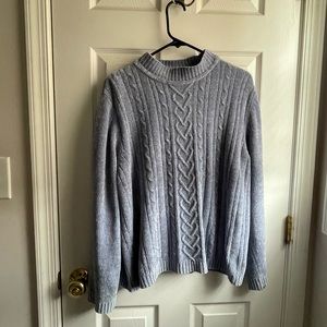 Fuzzy Alfred Dunner Periwinkle Sweater